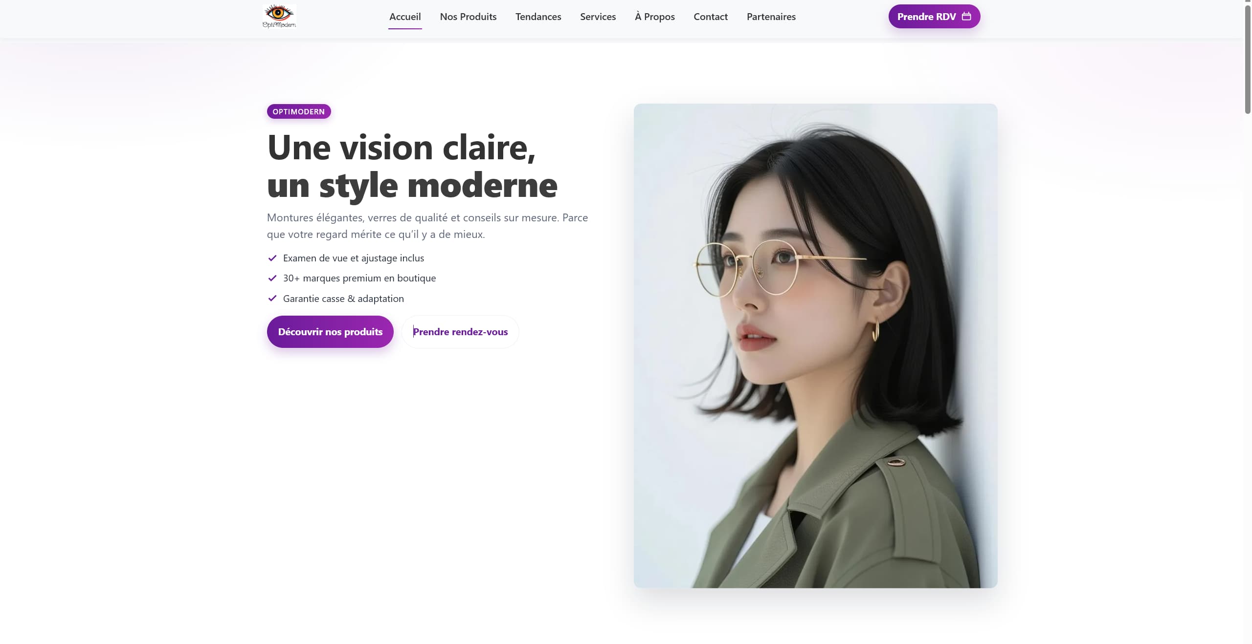 OptiModern – capture d’écran
